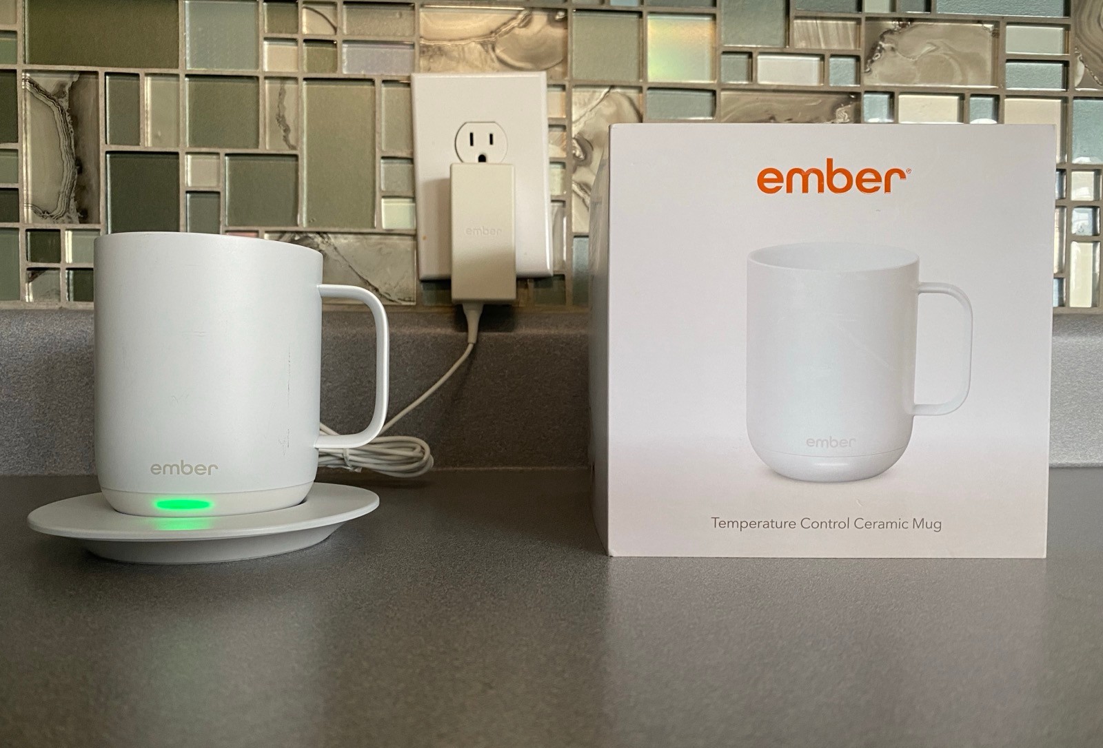 Ember Temperature Control Smart Mug App-Controlled 10 Oz ~ Tested, Works!!