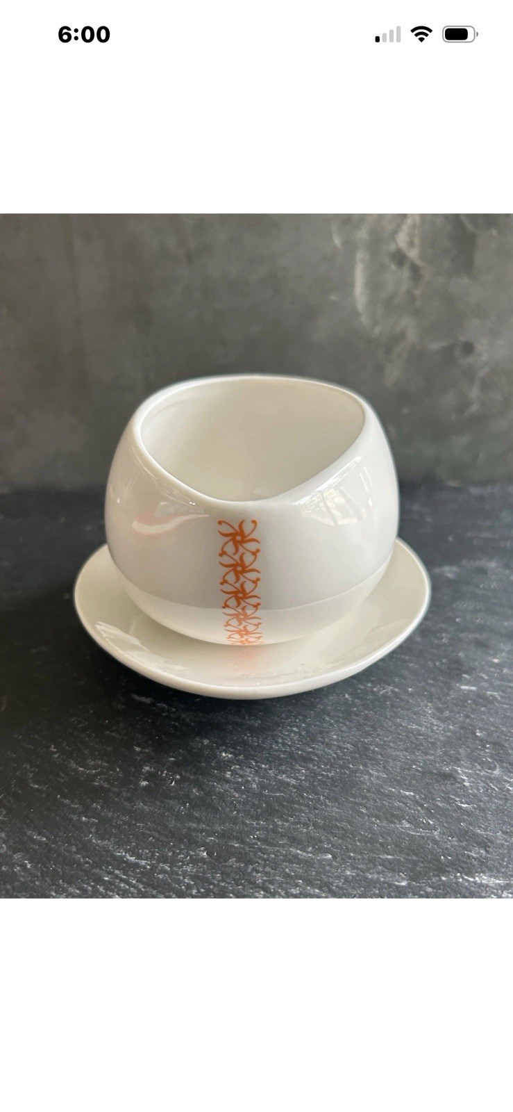Max Brenner Hug Mug White Ceramic Floral Coffee Cup & Saucer- Two-Piece Set