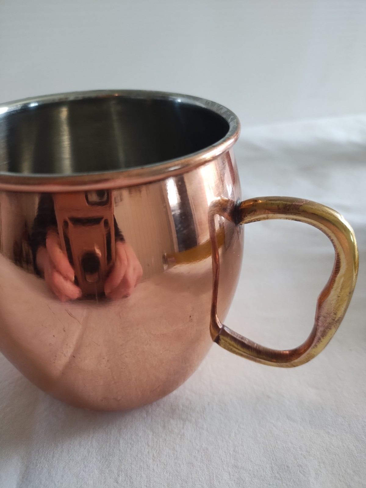 Moscow Mule Copper And Stainless Steel Coffee Mug Cup 18 Oz