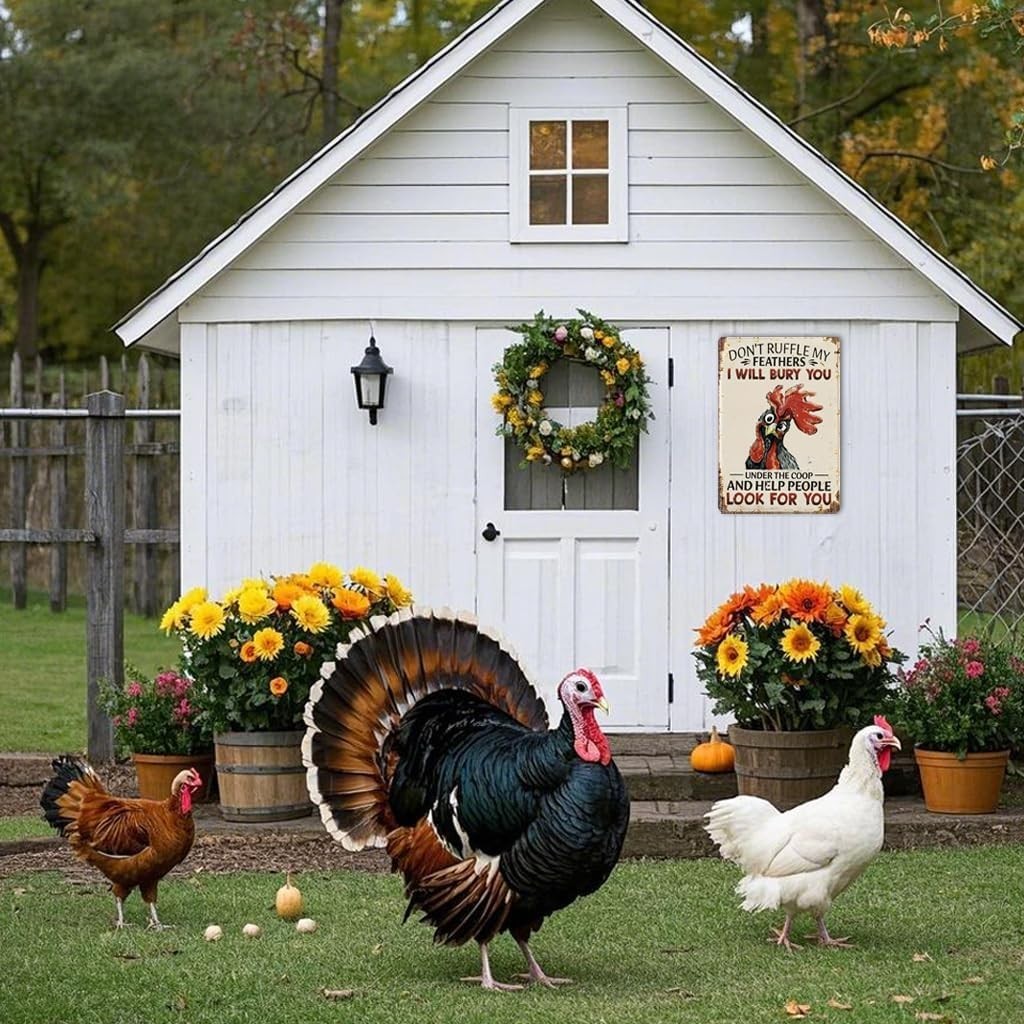 Funny Chicken Gifts Christian God Gifts Chicken I’M Going to Let God Fix It Tin