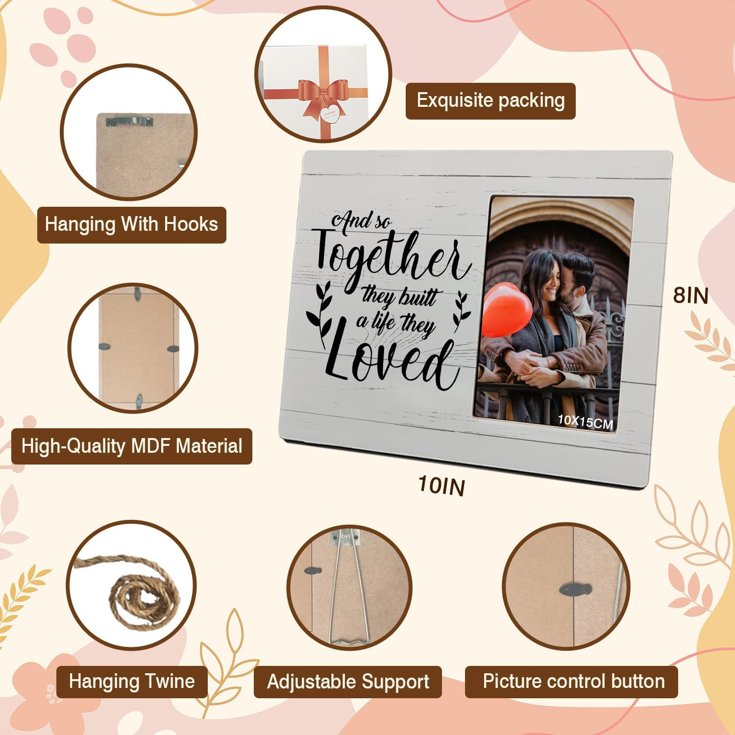 Engagement Gifts for Couples, Wedding Gifts for Couple Newlyweds, Engagement Pic