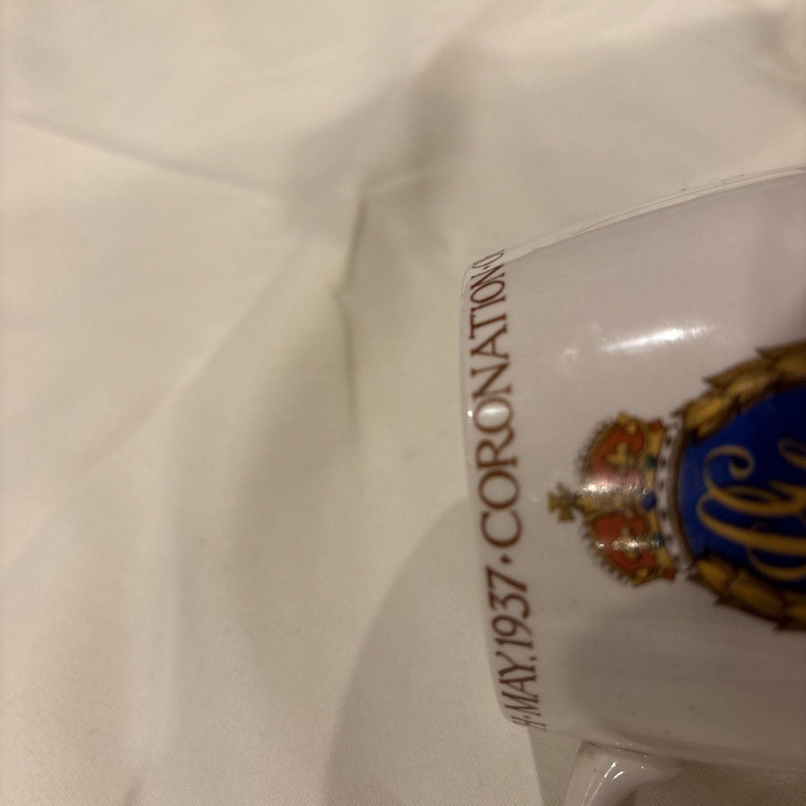 1937 King George VI and Queen Elizabeth Coronation Coffee Mug Tea Cup