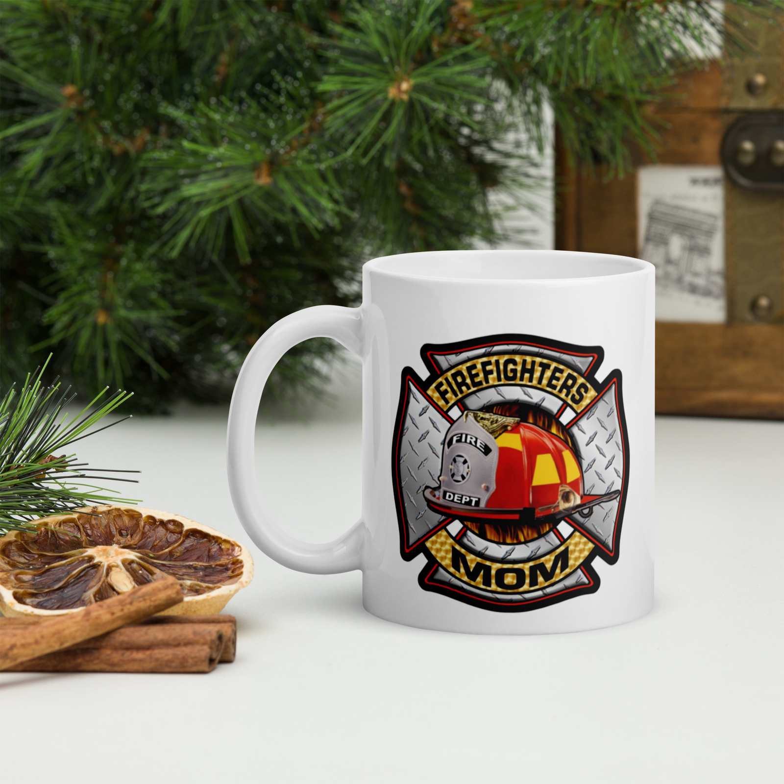 FIREFIGHTERS MOM Coffee/Tea Mug 11oz. Cup ( Fire, Firefighter, MOM ) Fun