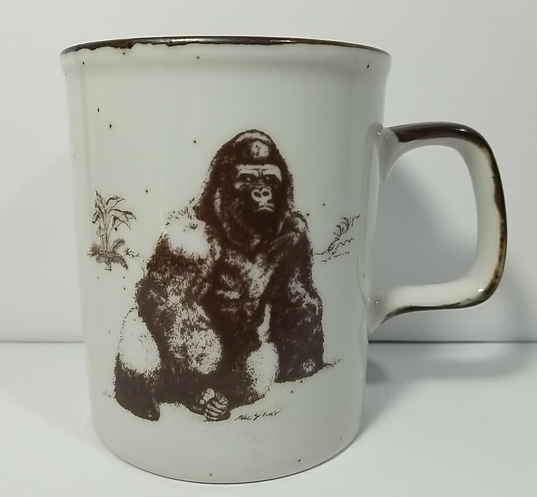 San Diego Zoo Gorilla Coffee Mug Wild Animal Park Mike Schnorr Speckle Japan