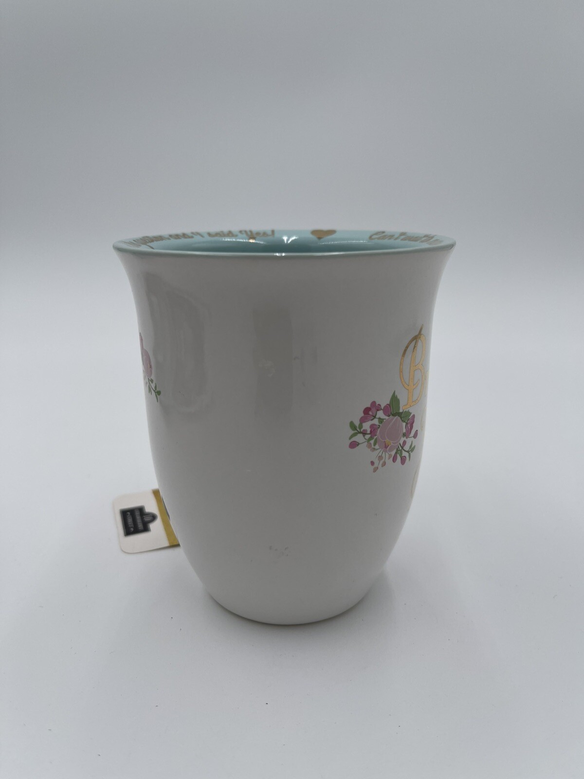 Bride To Be Mug Coffee Cup Aqua Gold Foiling Engagement Wedding Wife Gift