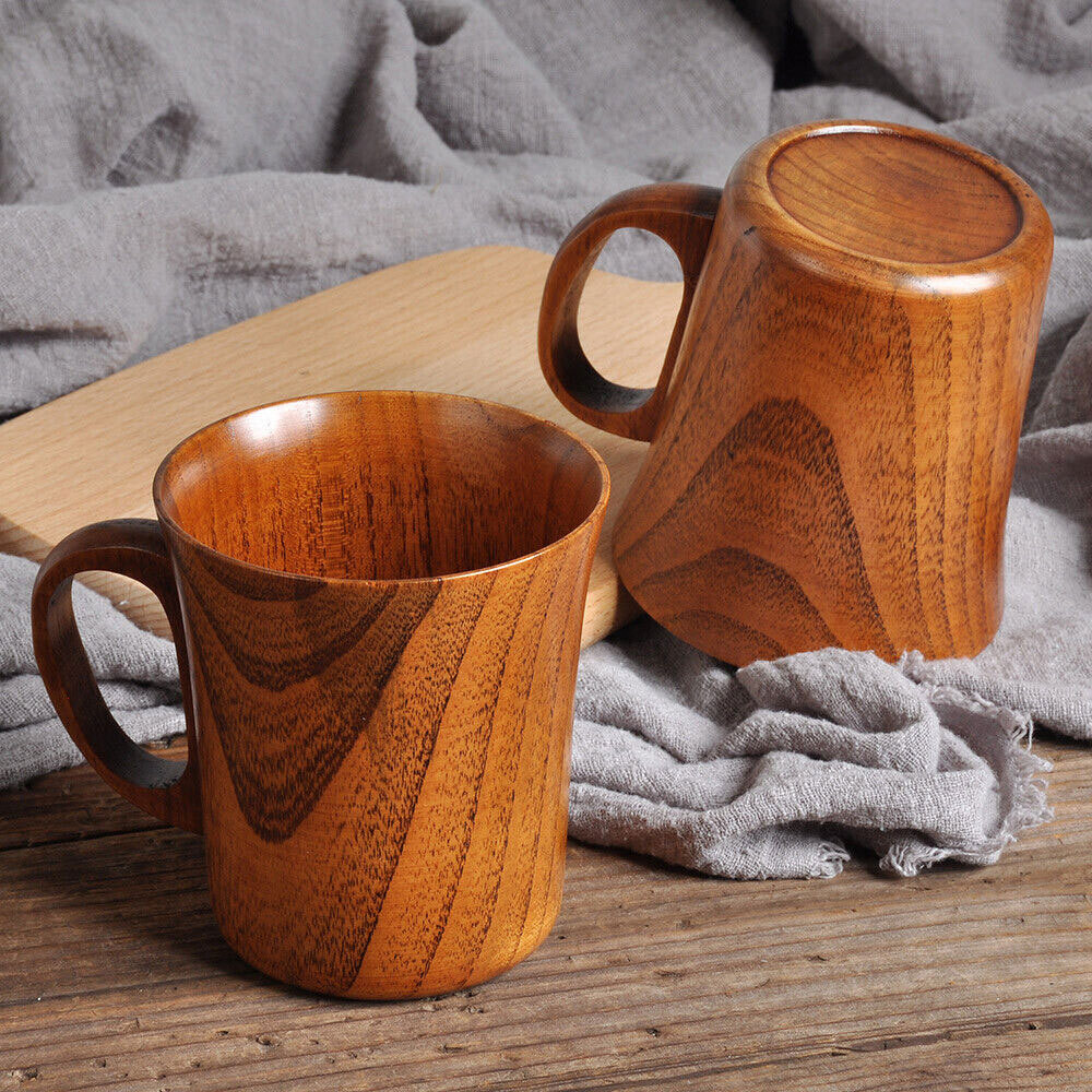 250ML Natural Wooden Wood Cup Coffee Tea beer Juice Milk Water Mug handmade Cup