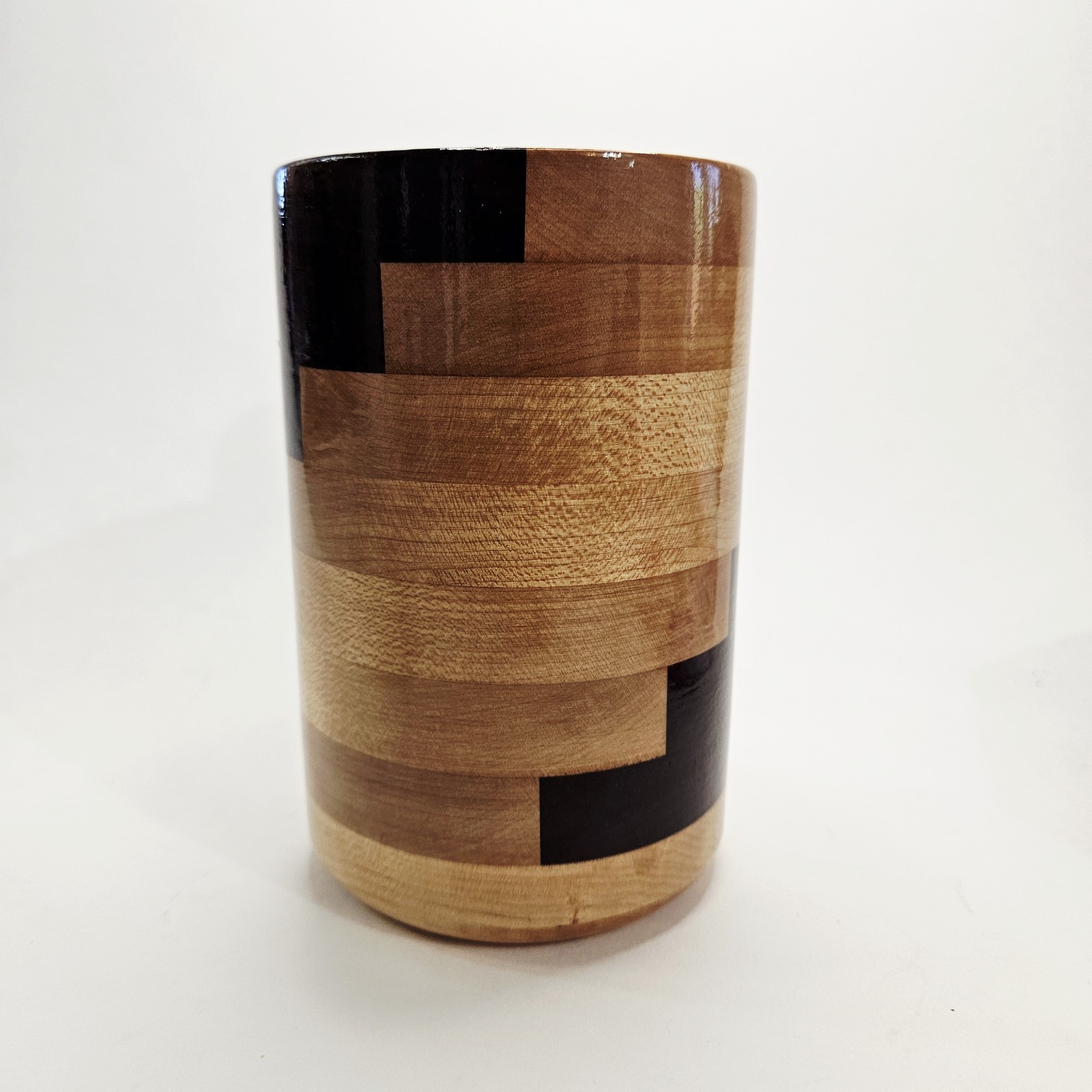 Handcrafted Stegmented Wood Turning Mug Cup Stein Renaissance Festival Viking