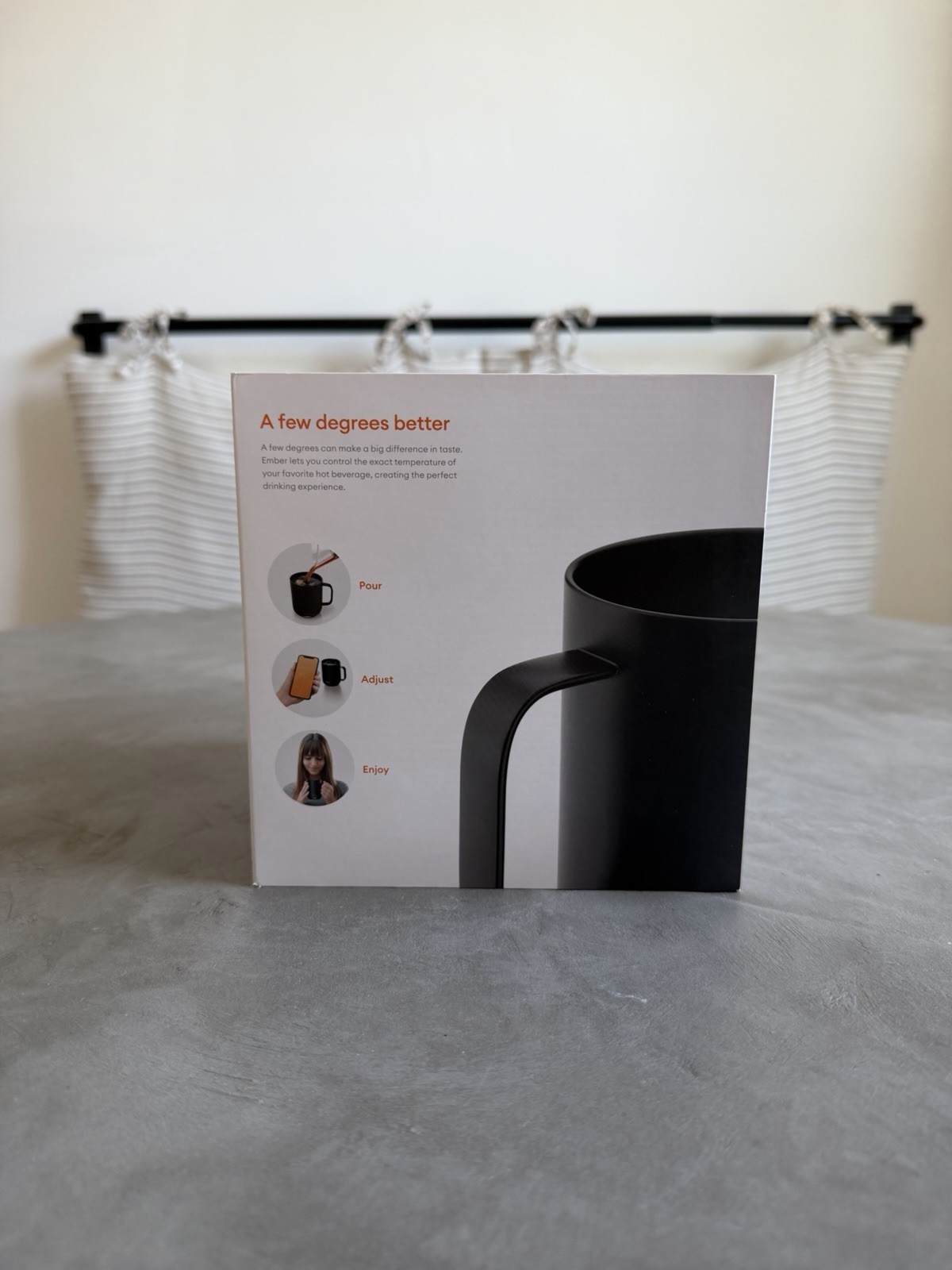 Ember Mug 2- 14oz Temperature Control Smart Heated Coffee Mug (Black)