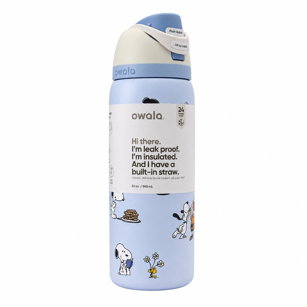 Owala Snoopy Water Bottle Exclusive Tumbler 32/24oz Gift -Choose Color
