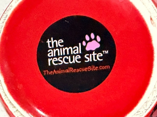 The Animal Rescue – Red Paw Print Mug