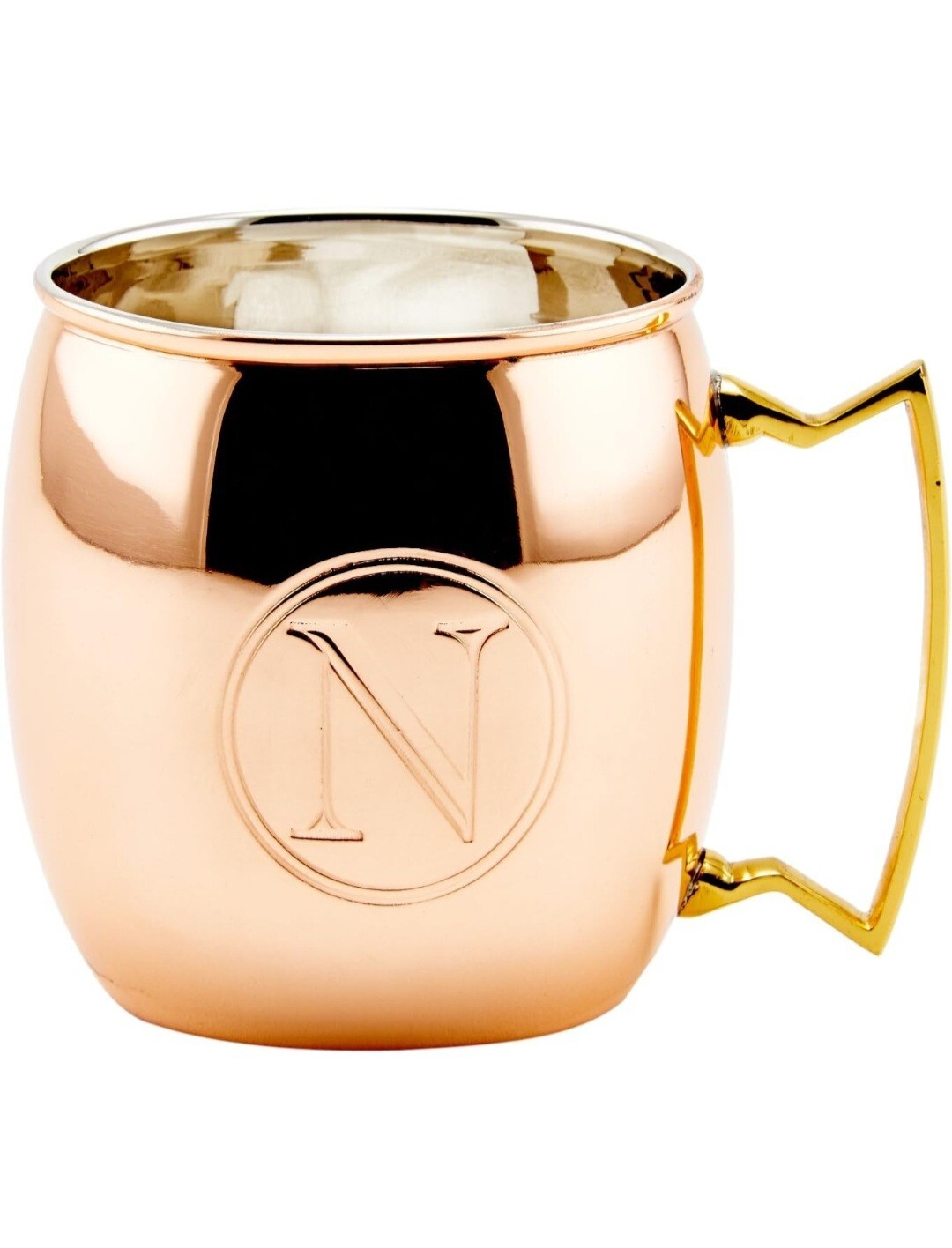 Old Dutch 16-Oz. Monogrammed Solid Copper Moscow Mule Mug, New with box