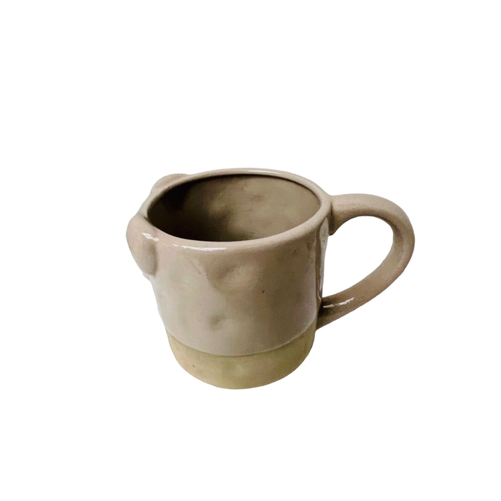 Unbranded Pig Face Ceramic Mug Tan Pink Farmhouse Whimsical Coffee Cup Excellent