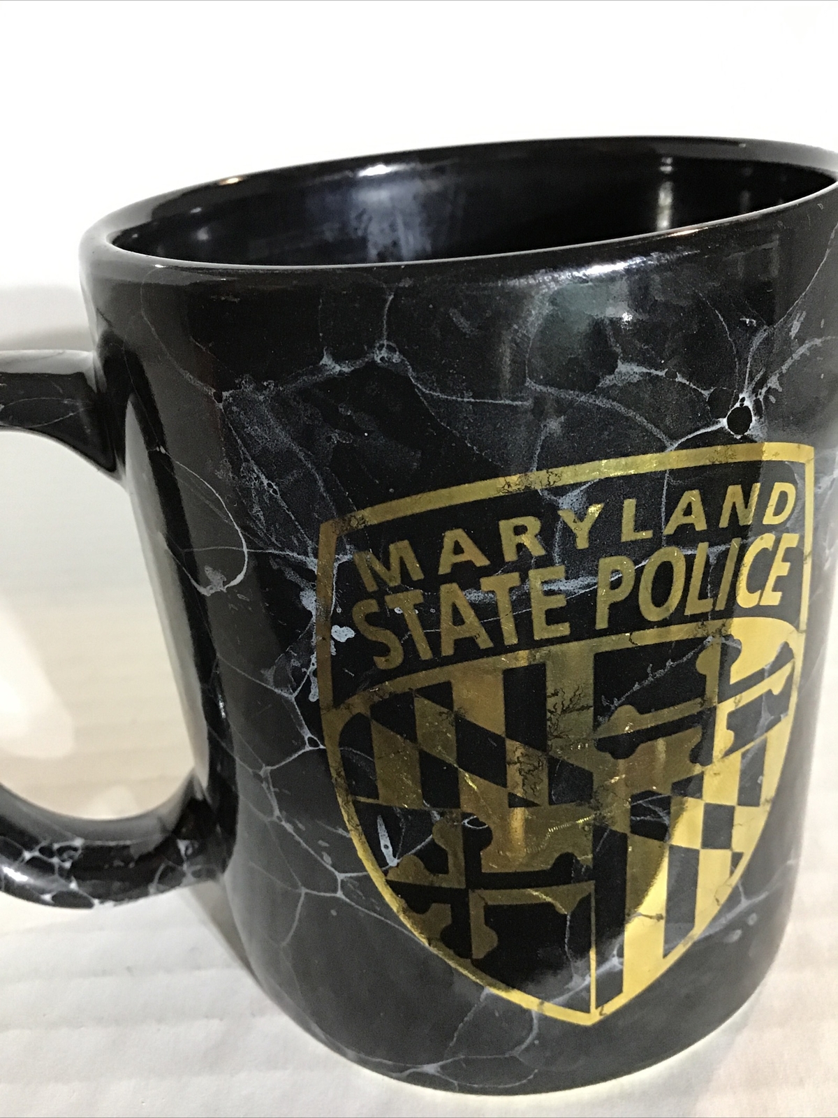 MARYLAND STATE POLICE COFFEE MUG. Art Deco Print Mug. B122