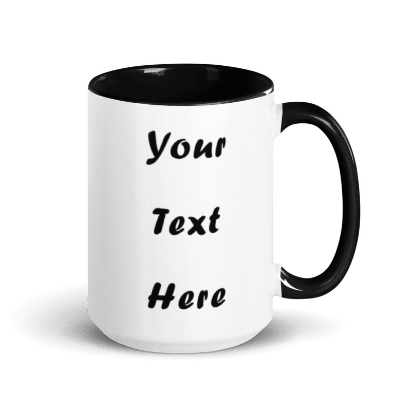 Personalized Initial Coffee Mug Custom Name Monogram Text Photo Ceramic Cup