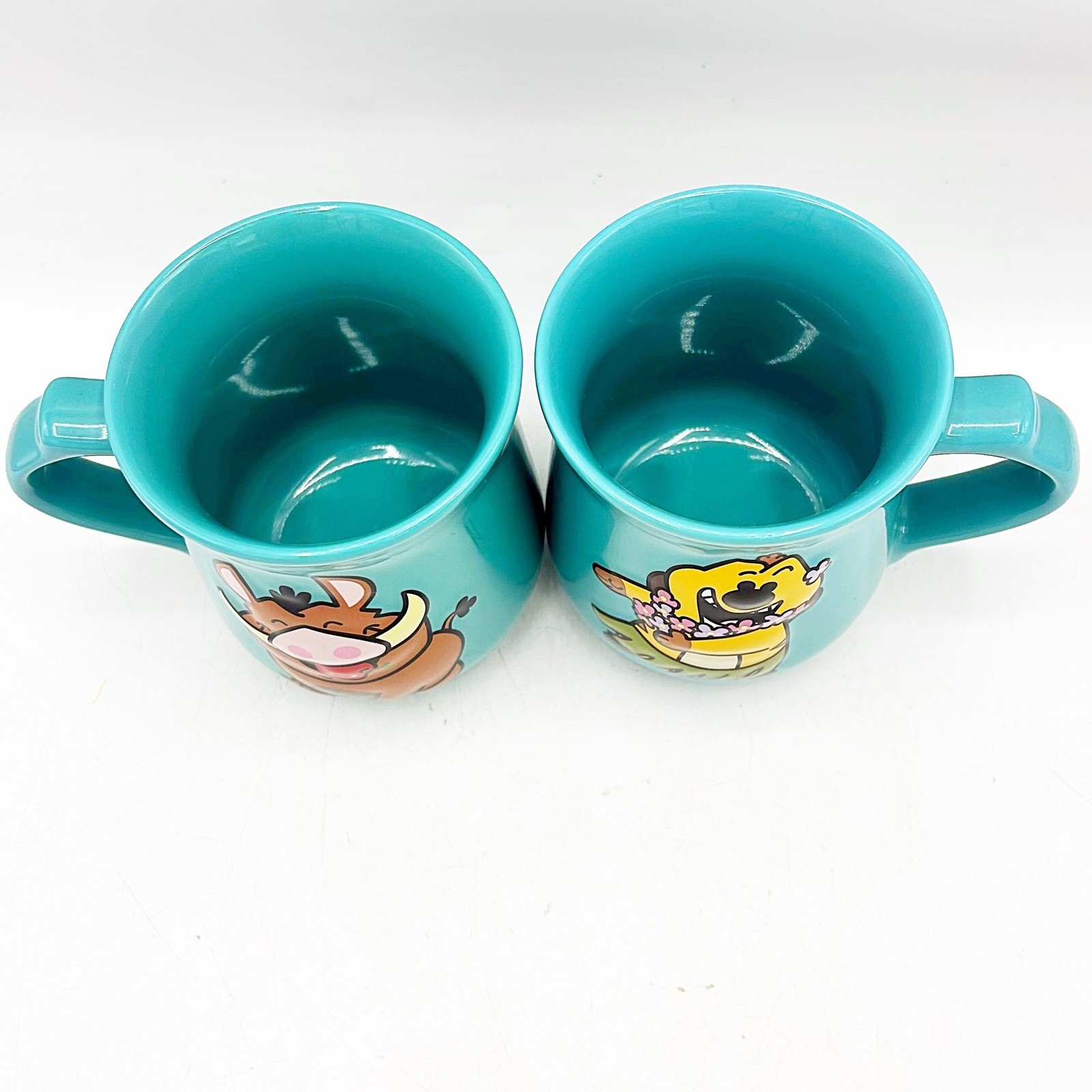 Disney Dynamic Duos Lion King Timon And Puma 3D Teal Mug Set