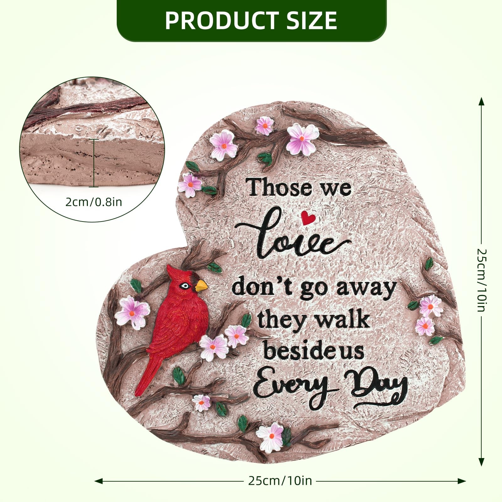 Sympathy Gifts for Loss of Loved One, Memorial Garden Stones in Memory of Lov…