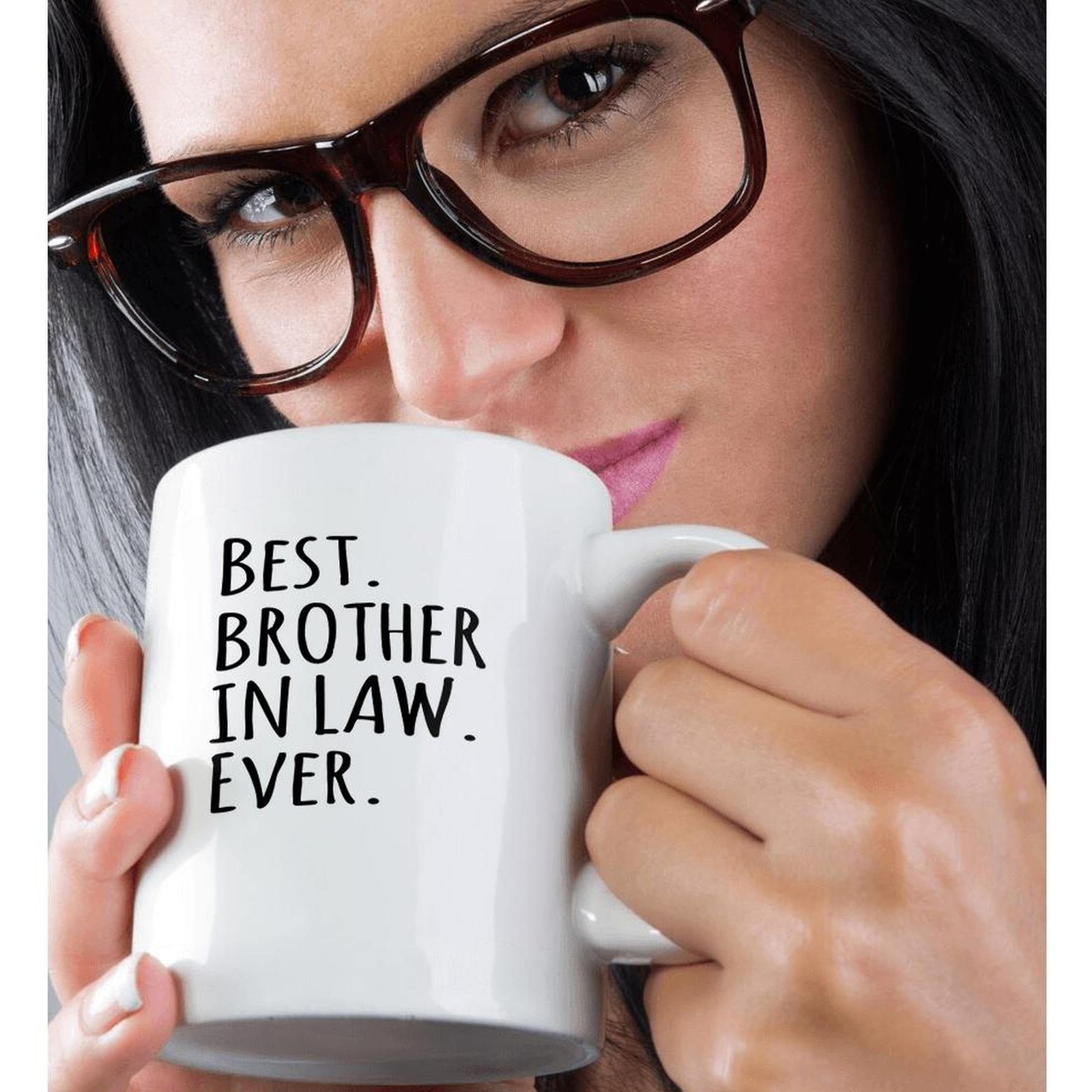 3dRose Best Brother in Law Ever Black Text Magic Color Changing Mug 11oz