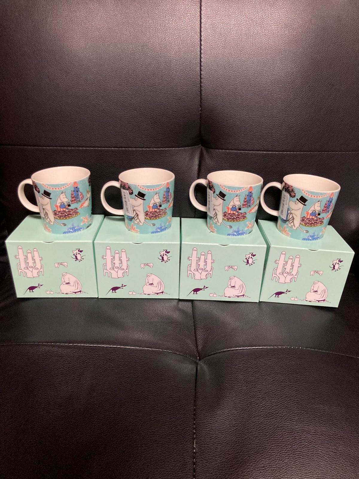 Arabia Moomin Mug 0.3L Simple Joy Japan Limited Edition 280ml Set of 4