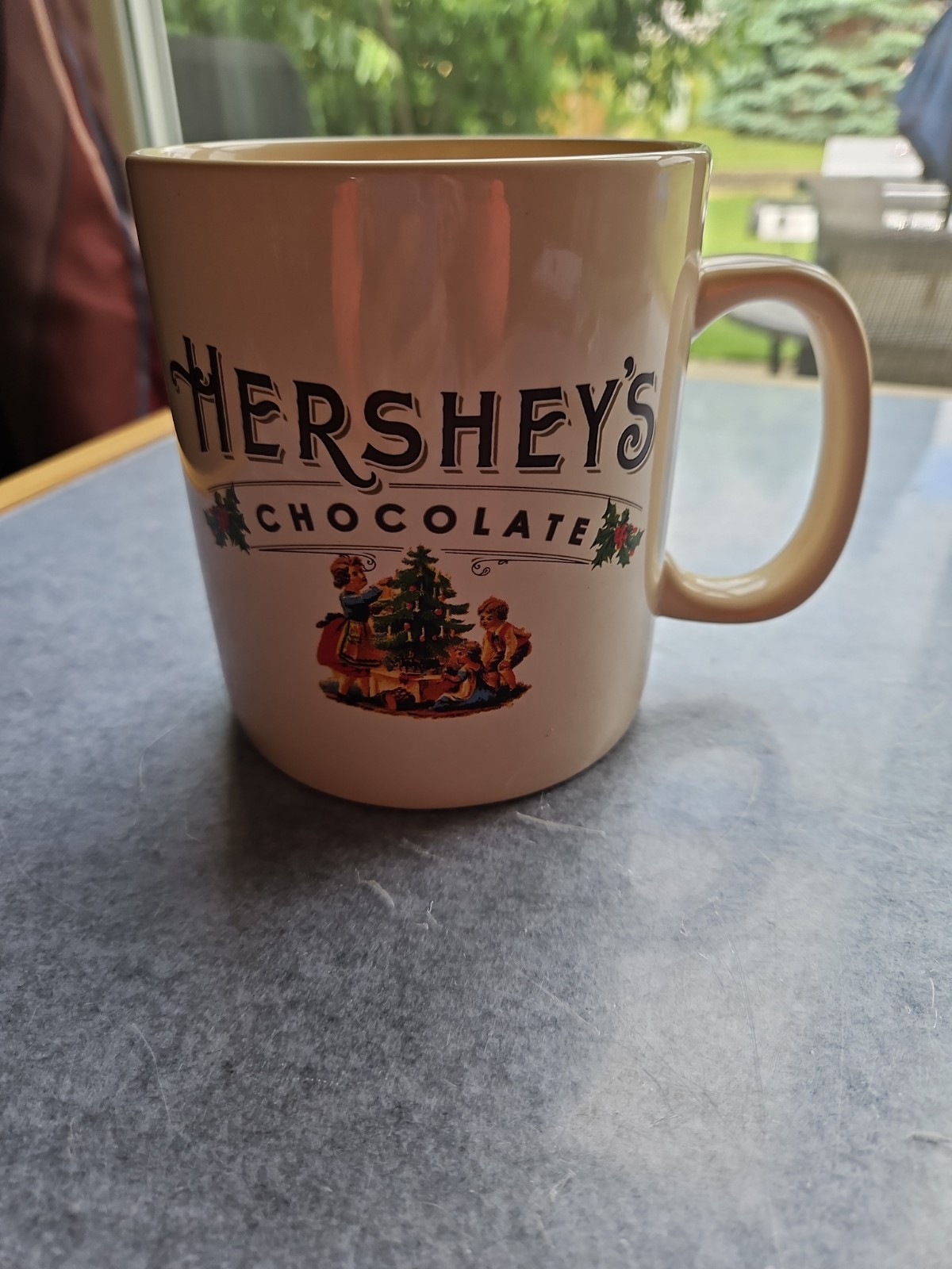 Hershey’s Chocolate Jumbo Christmas Mug Vintage look 26 fl Oz by Galerie