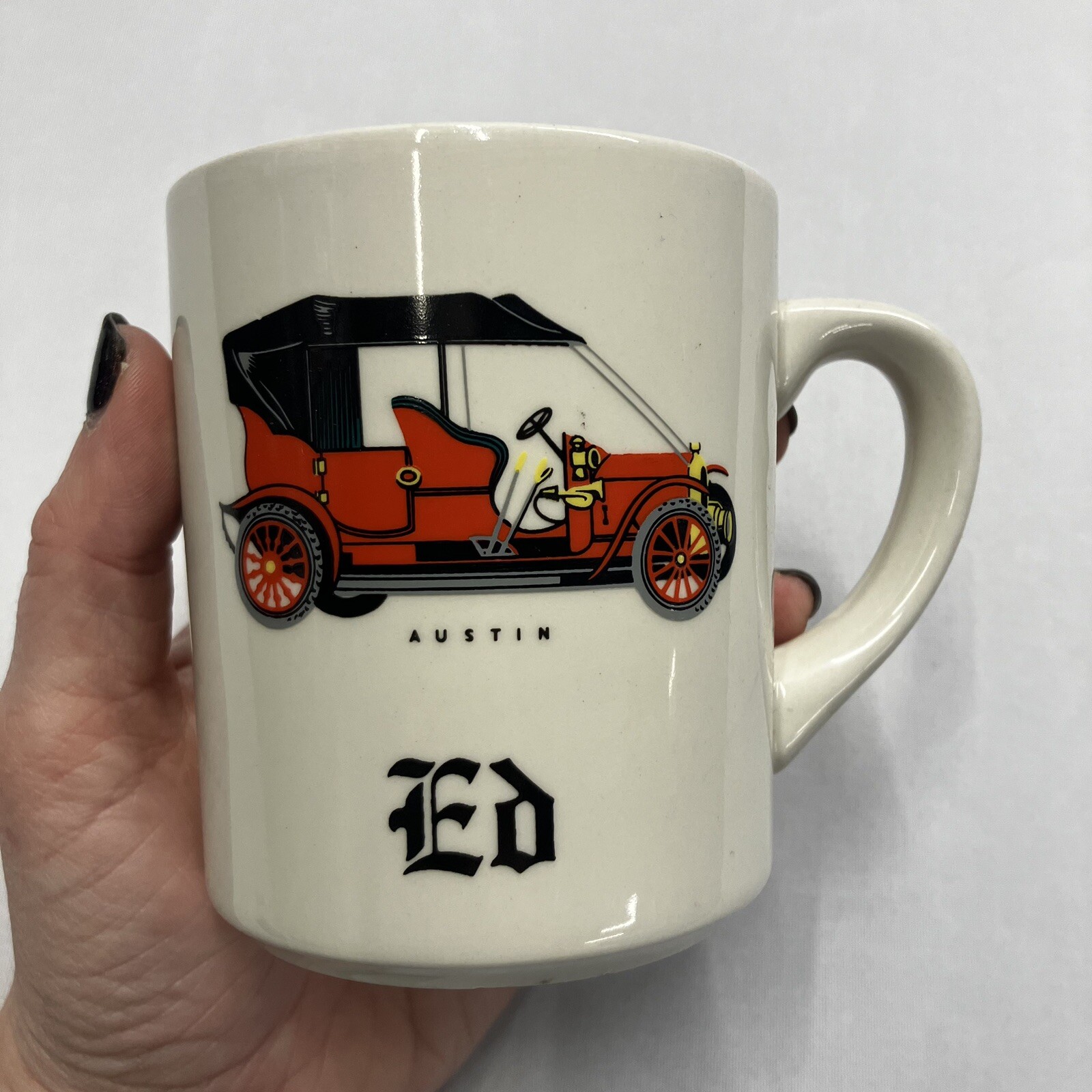 Antique Car Austin Coffee Mug Name Cup Ed Personalized Edward Edmund