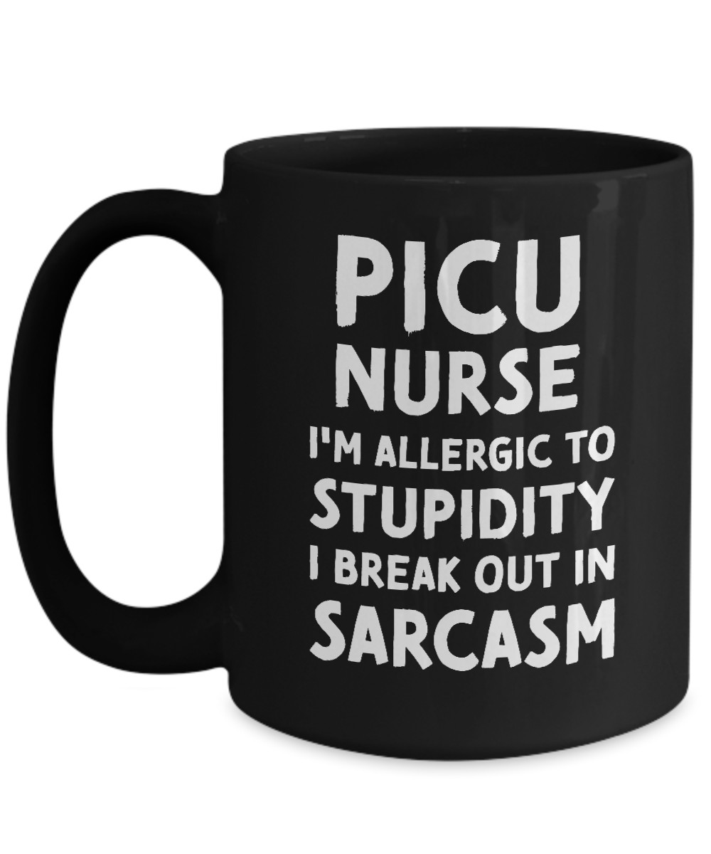 PICU Nurse Mug Pediatric Intensive Care Unit Nursing Team Funny Gift Men Women