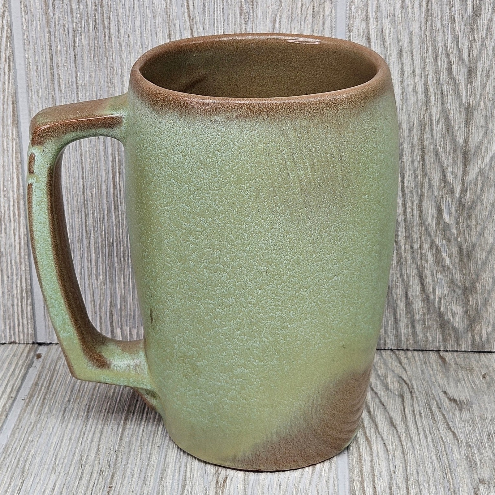 Frankoma 5M Prairie Green Pottery Mug Stein Vintage Mid Century Modern Sapulpa