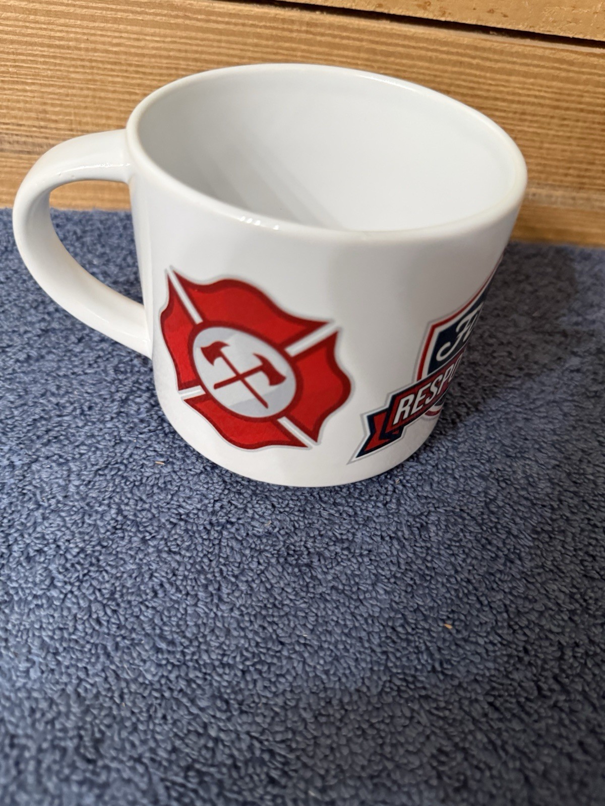 EMT,Firefighter, &Police Coffee Mug. Firefighter Maltese Symbol.