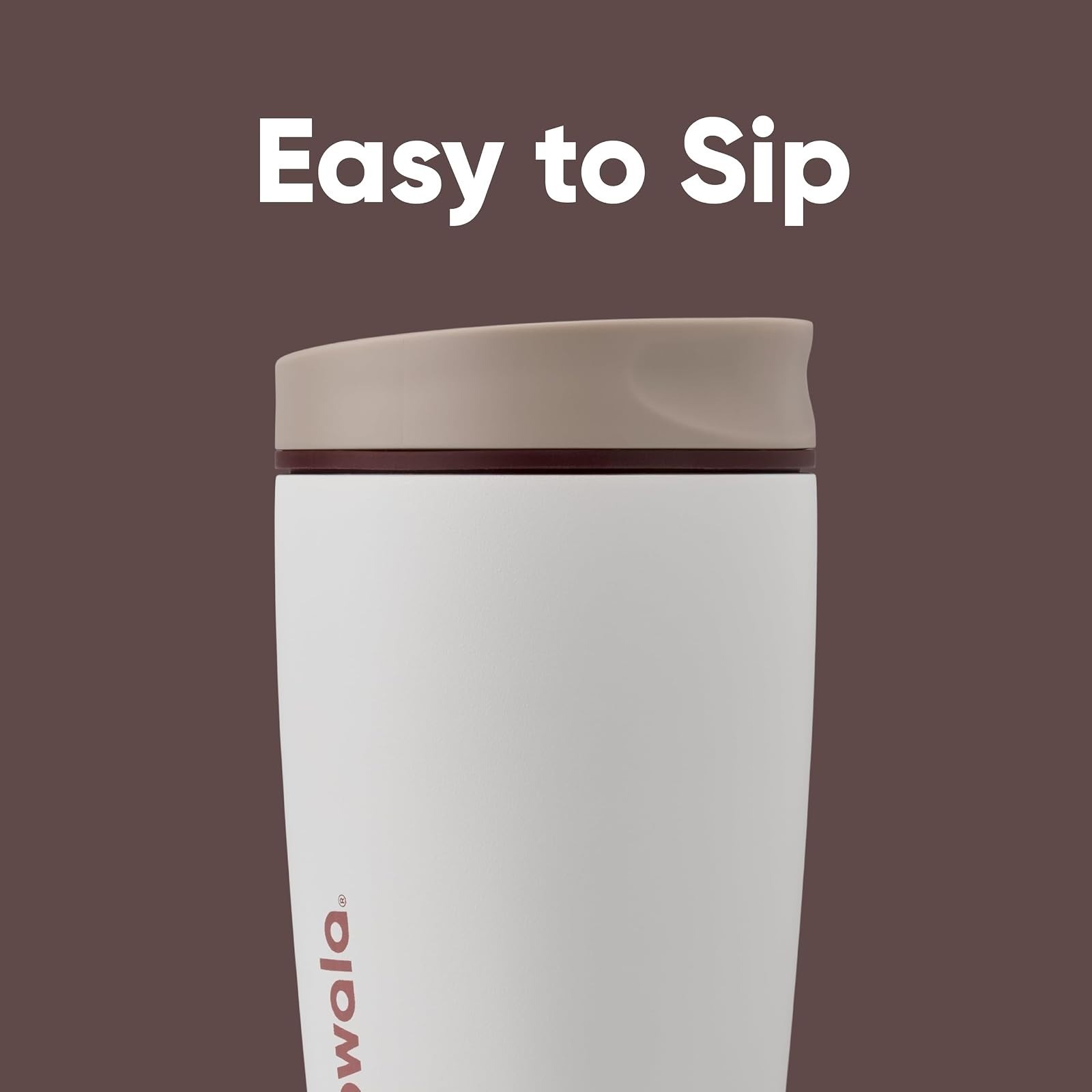 Owala SmoothSip Insulated Stainless Steel Coffee Tumbler 12 oz – Vanilla Bean