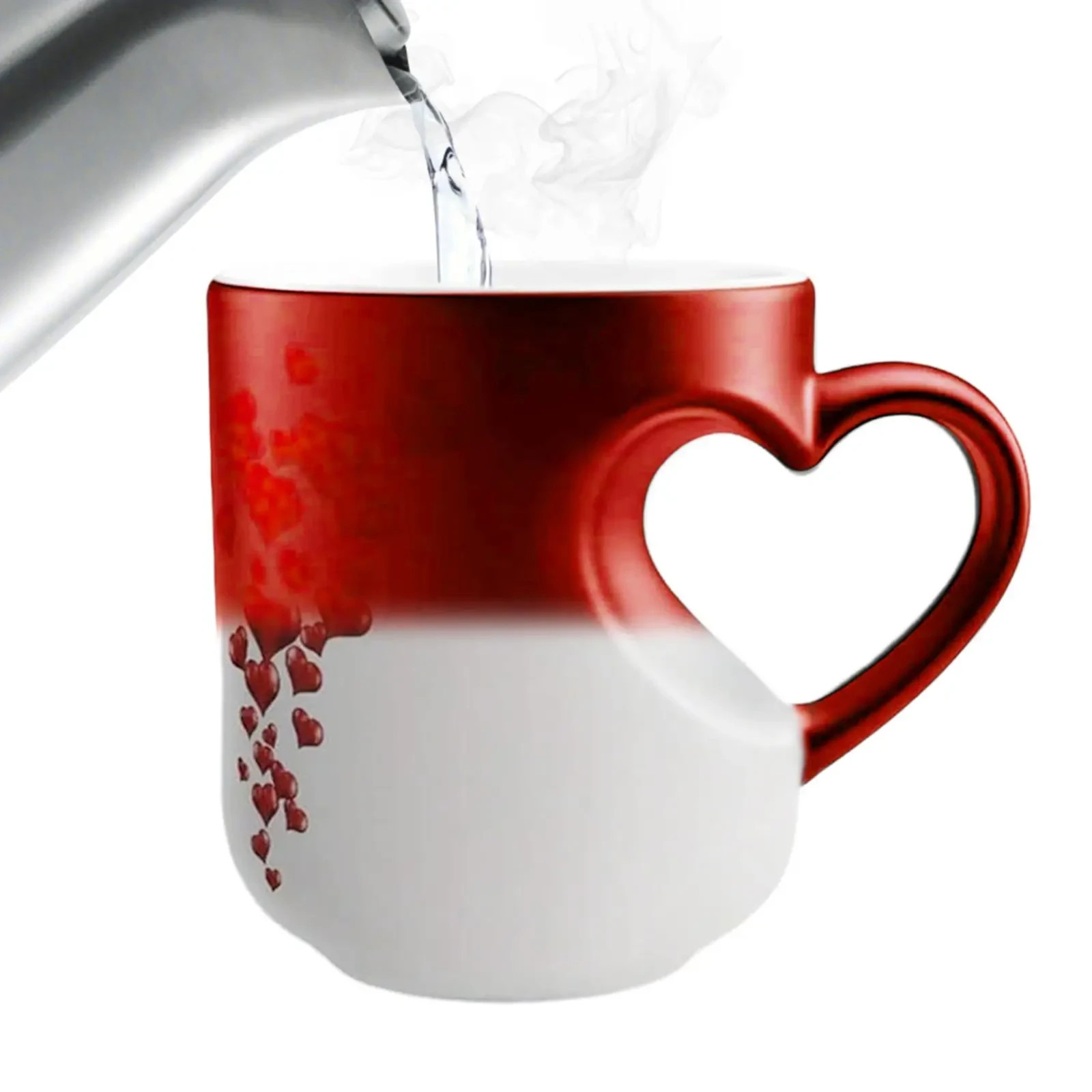 Heart Color Changing Ceramic Coffee Mug Heat Sensitive Cup Buy 3 Get 1 Free