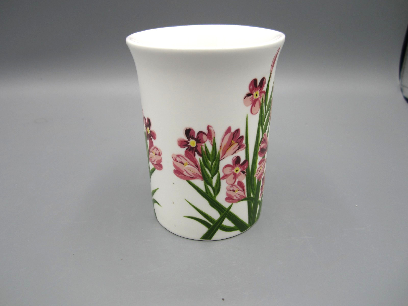Unbranded, White Pink Green Floral Yellow Hummingbird Tea Coffee Cup 9 oz (564)