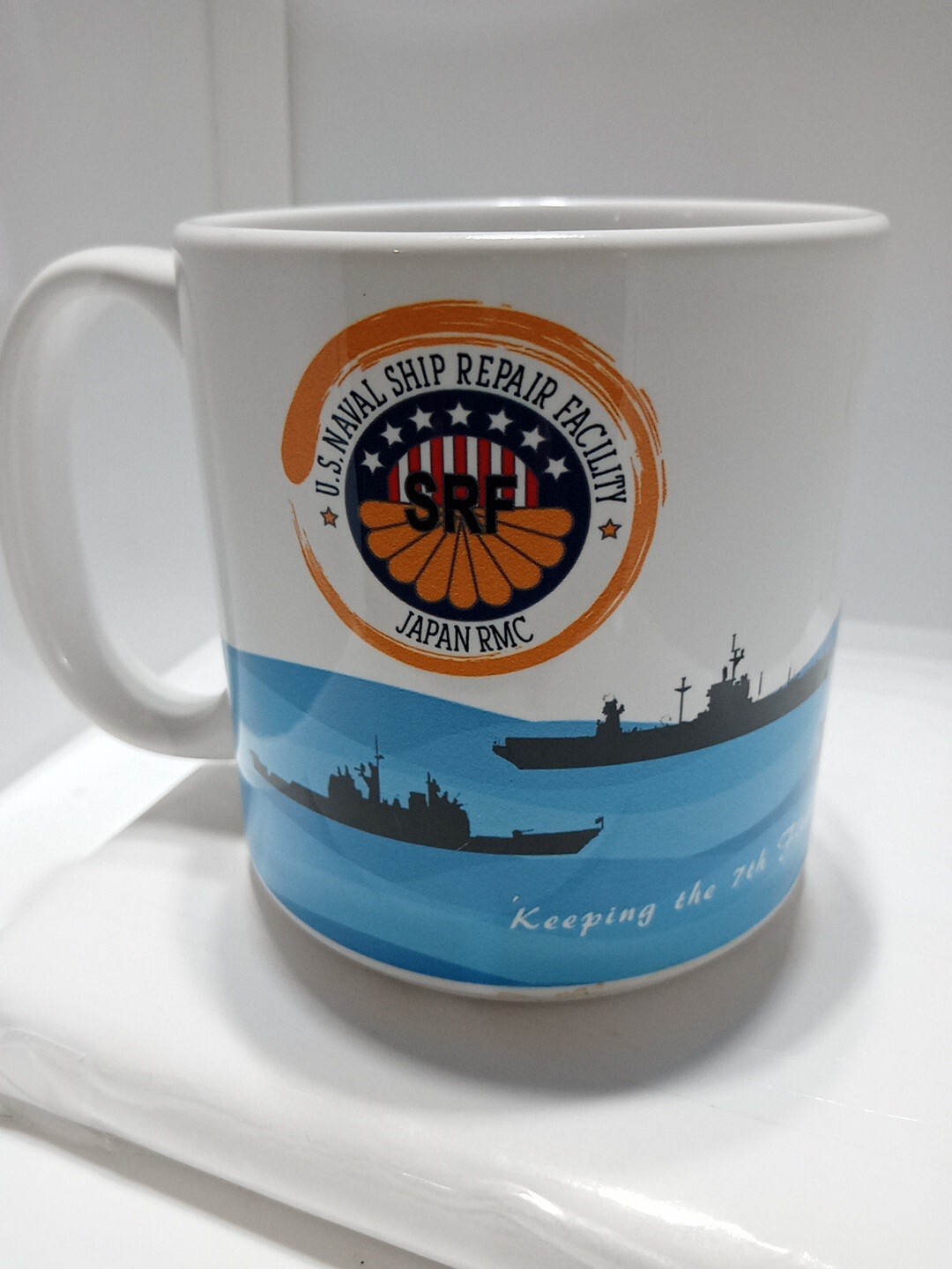 US NAVAL SHIP REPAIR FACILITY COFFEE MUG. JAPAN RMC MUG. US SRF JAPAN Mug. B319