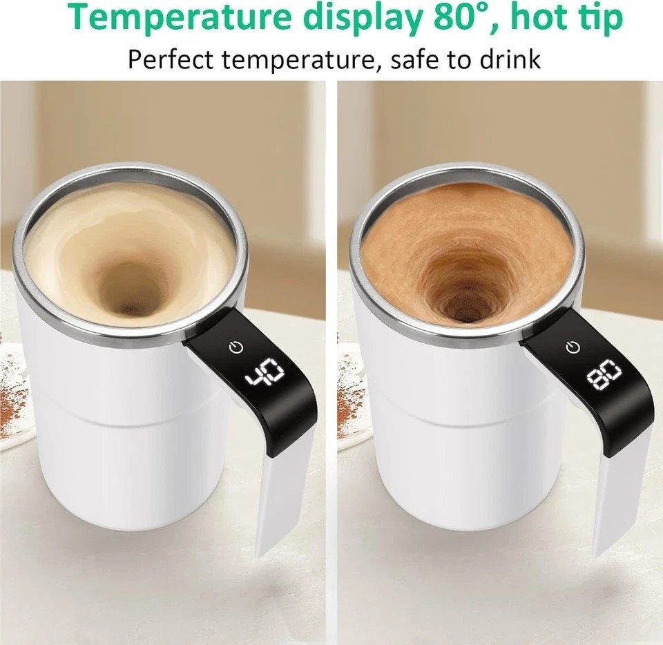 Automatic Magnetic Electric Self Stirring Mug Cup Mixing Coffee Milk Tea Beer