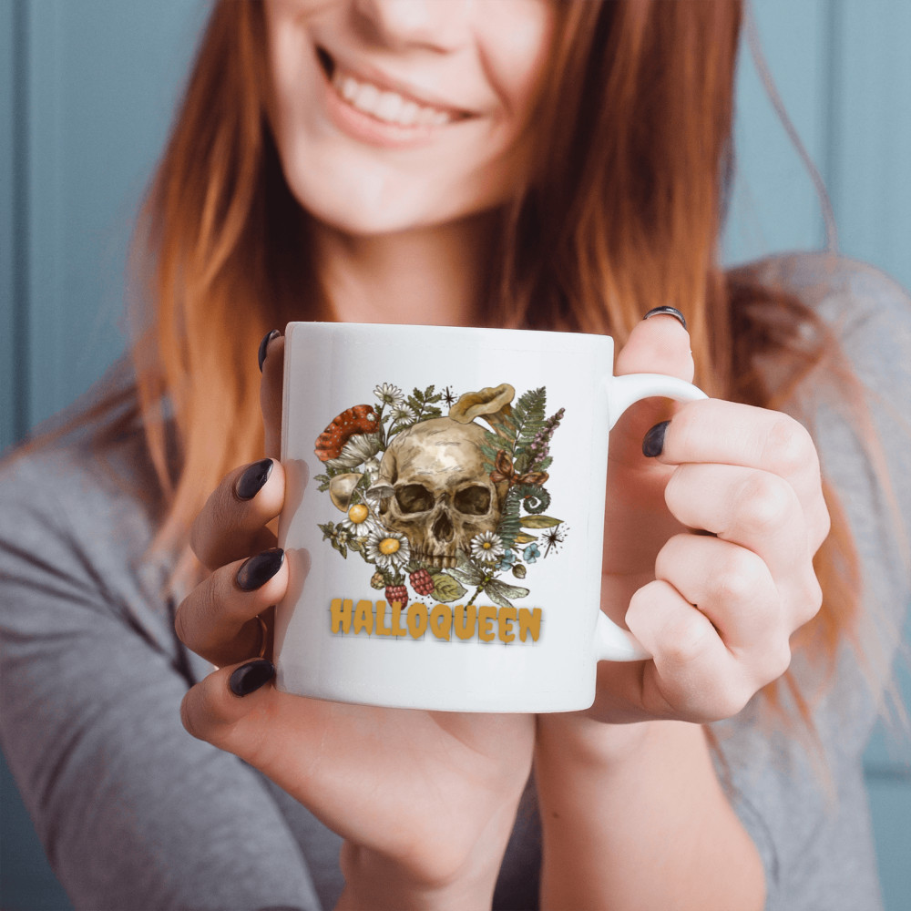 11 oz, Halloween funny Mug birthday gift drinking cup ceramic room decoration
