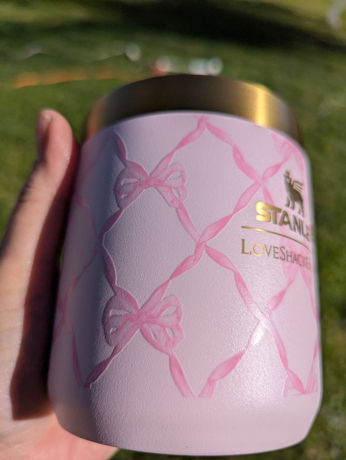 new Stanley 1913 X Love Shack Fancy Camp Mug 12oz Baby Bow 1 cup No Tags Or Box