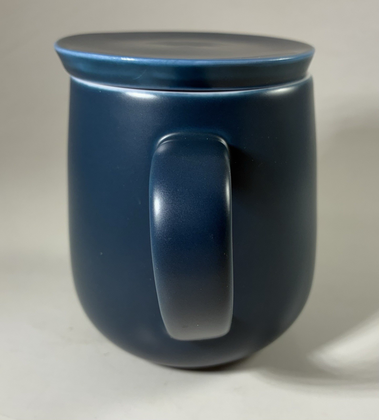 OHOM Fine Ceramic Mug In Blue 14oz Mug & Lid Only – Charging Pad Not Included