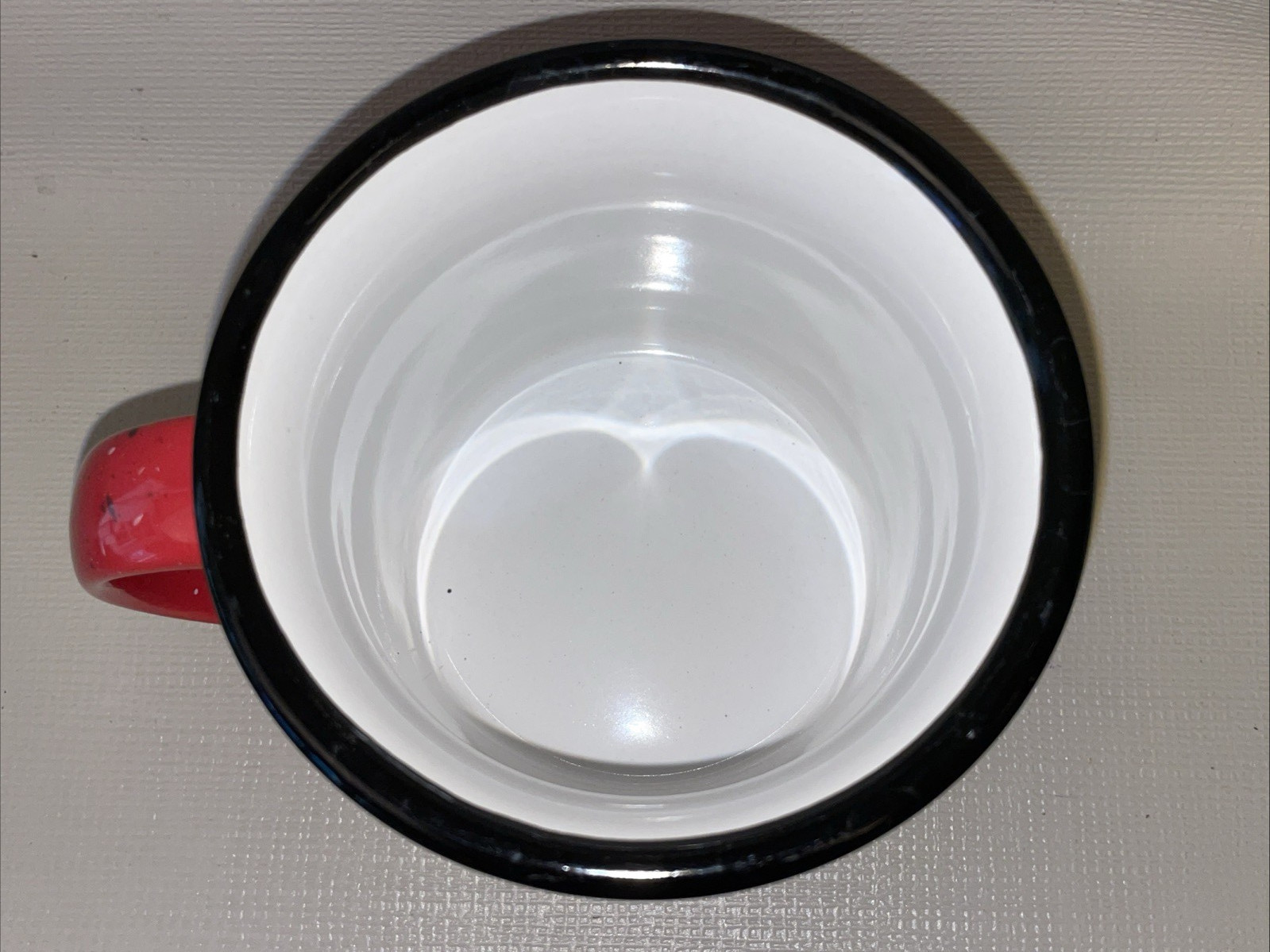 Dutch Bros Arizona Red W/Black White Speckles 12 OZ. Coffee Mug EUC