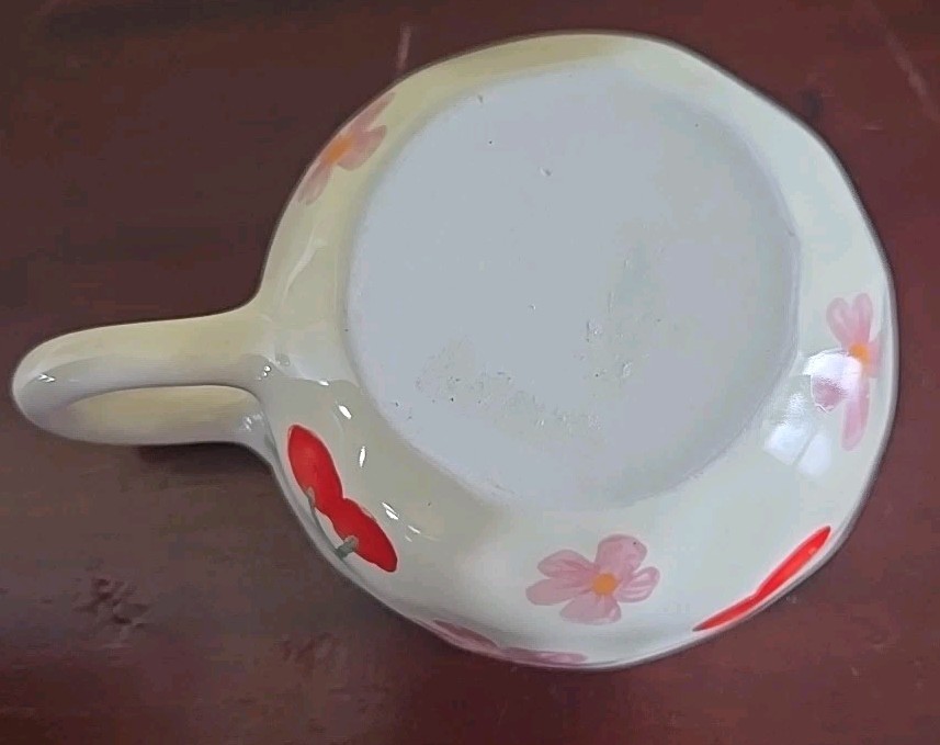 Ceramic Mugs Coffee Cups Hand Pinched Irregular Flower Milk Tea Cup Unbranded