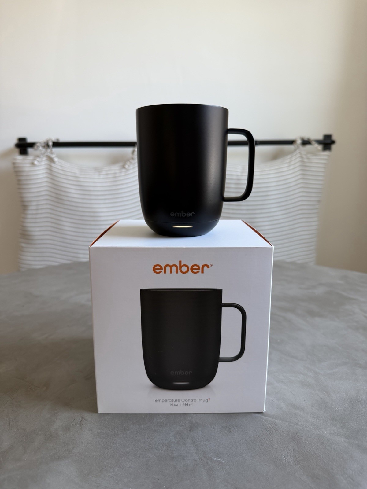 Ember Mug 2- 14oz Temperature Control Smart Heated Coffee Mug (Black)