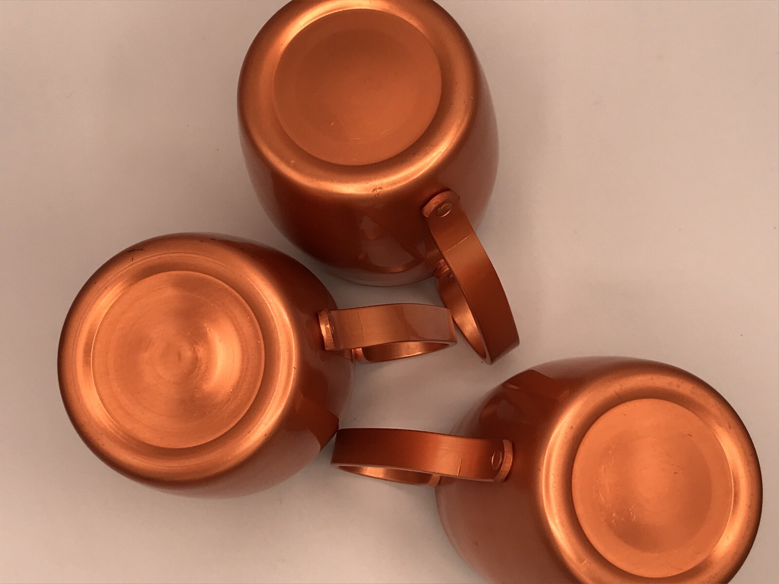 VTG Copper Moscow Mule Barrel Mugs With Handle Set Of 3 West Bend?