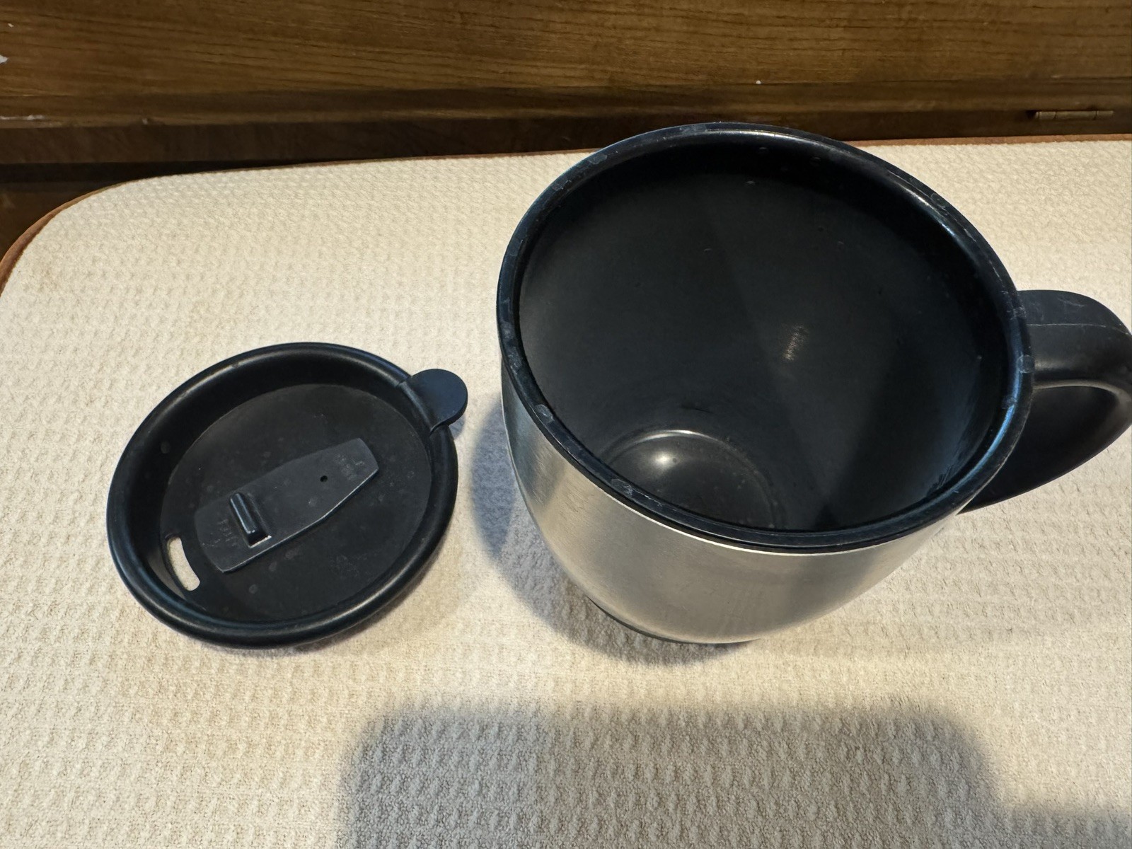 Coffee mug, unbranded metal cup