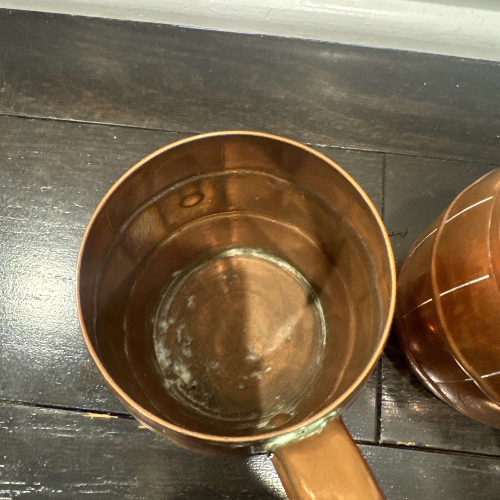 Vintage WEST BEND Solid Copper Mug Barrel Design. Wooden Barrel style Lots Of 2