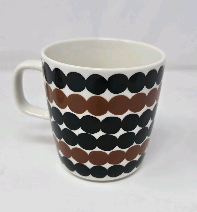 Marimekko OIVA SIIRTOLAPUUTARHA Polka Dot Coffee Tea Cup Mug