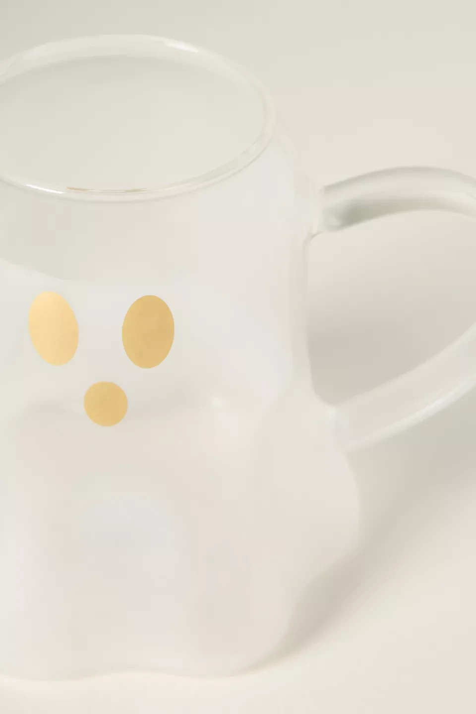 New Anthropologie Ghost Borosilicate Glass Mug