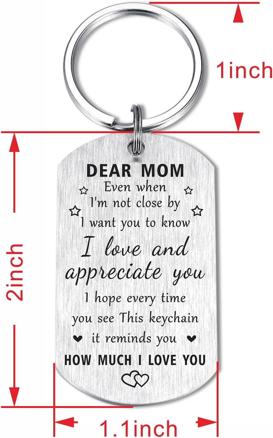 Happy Mom Christmas Gifts for Women – Remember I Love You Mom Birthday Gifts, Me