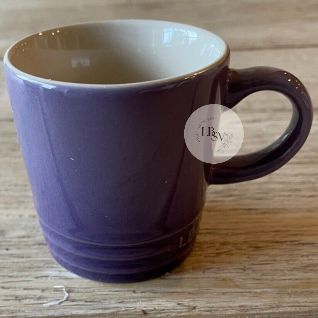 Le Creuset Stoneware Rainbow Multicolor Set of 6 3.5oz London Espresso Mugs NEW