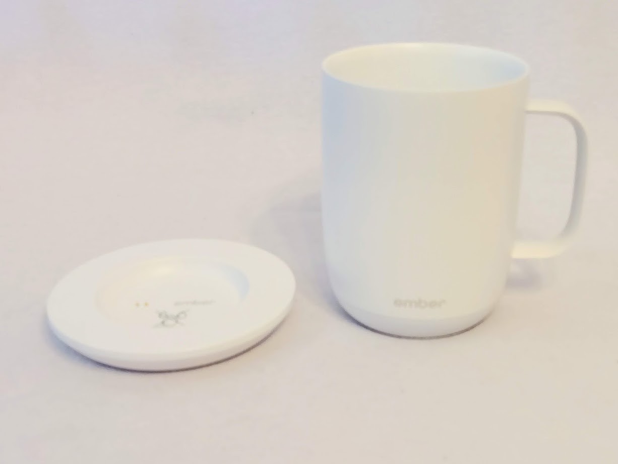 White Ember Cup Electric Mug Smart Coffee CM19 10oz 295ml Temperature Control