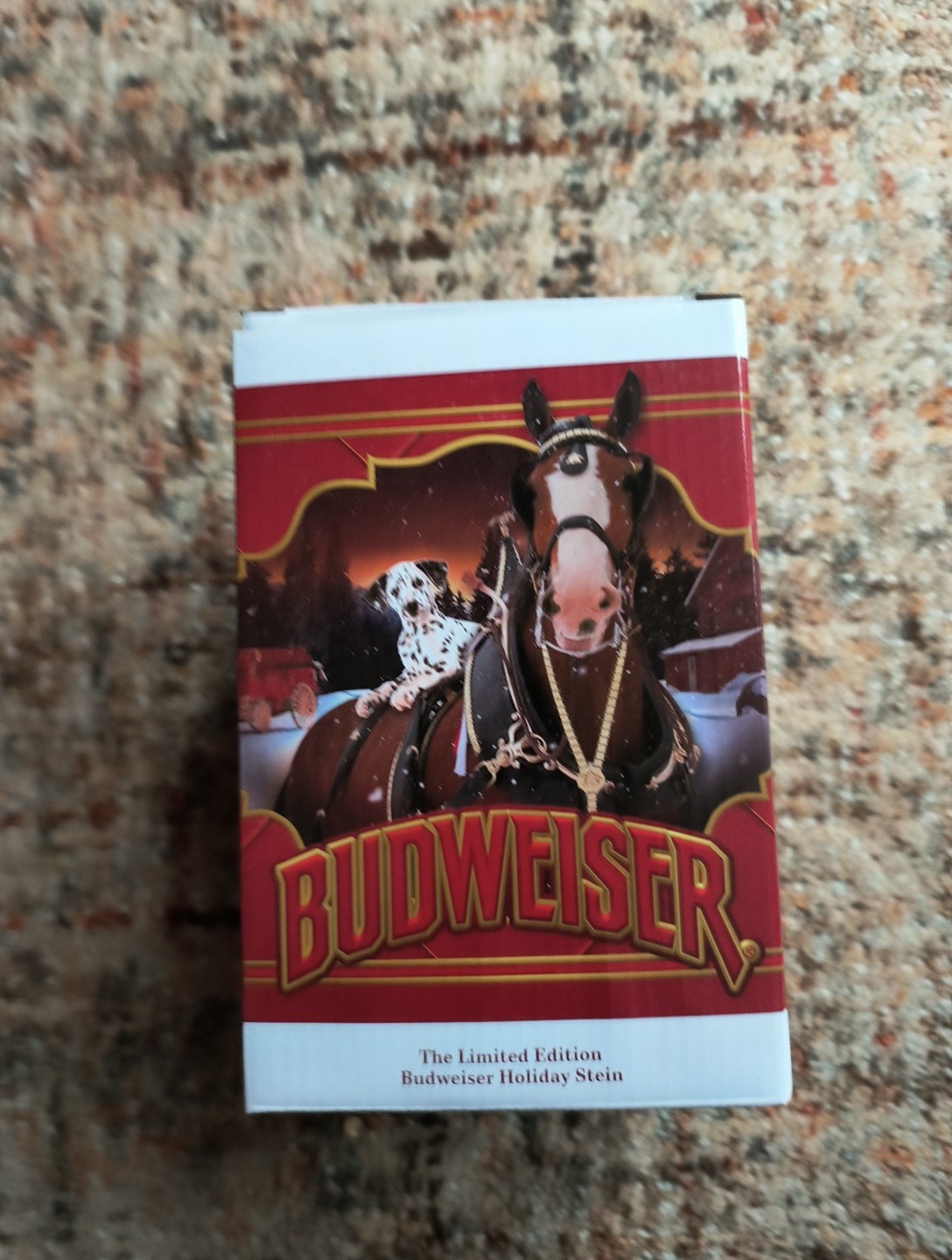 Budweiser 2022 Christmas 43rd Edition Stein Ceramic Mug Clydesdale Christmas NIB