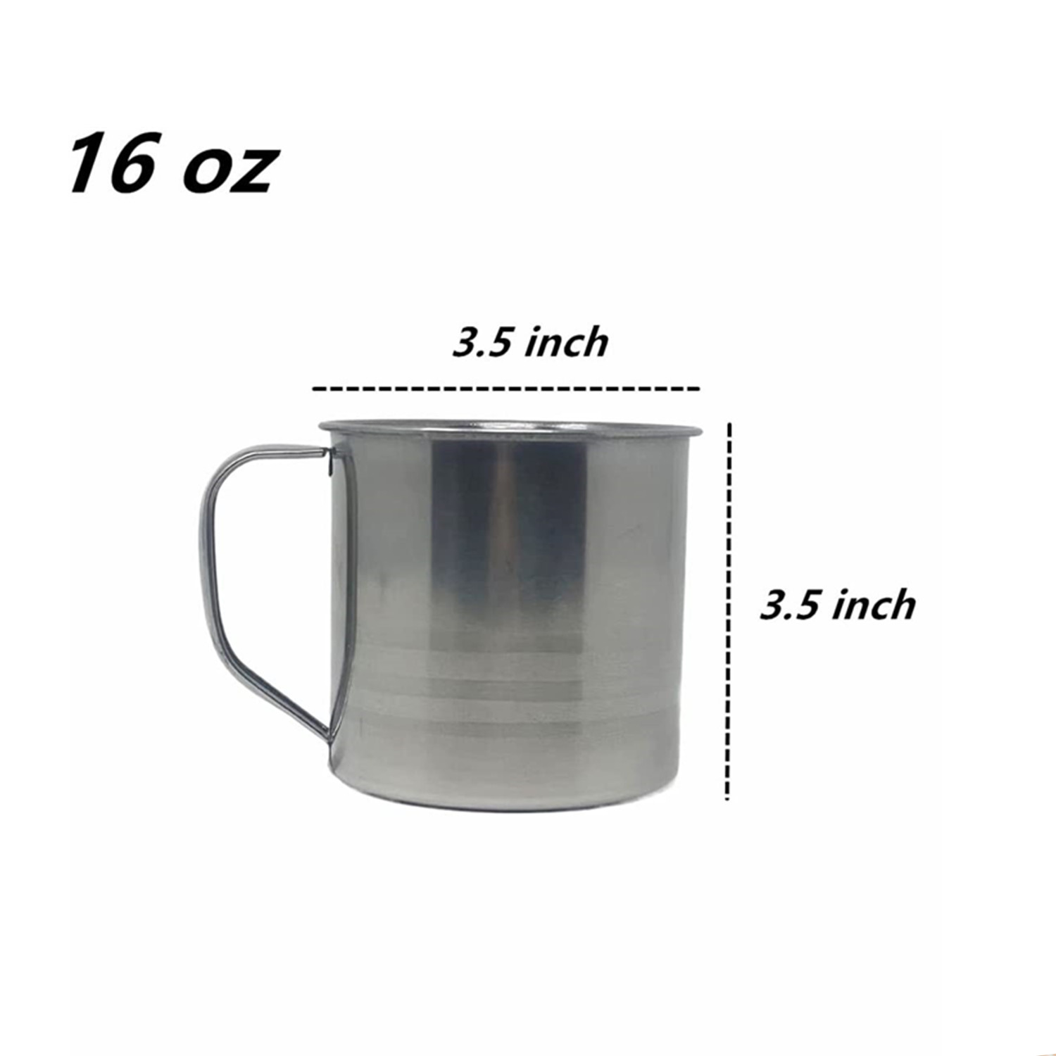Wholesale Lot 96pc Stainless Steel Coffee Soup Mug Tumbler Camping Mug Cup 16oz