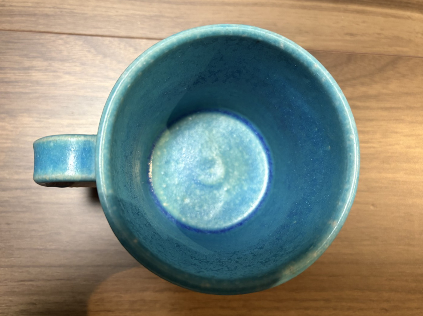 Shigaraki Ware Aqua Blue Mug Cup Handmade Japanese Pottery 290ml Japan NEW
