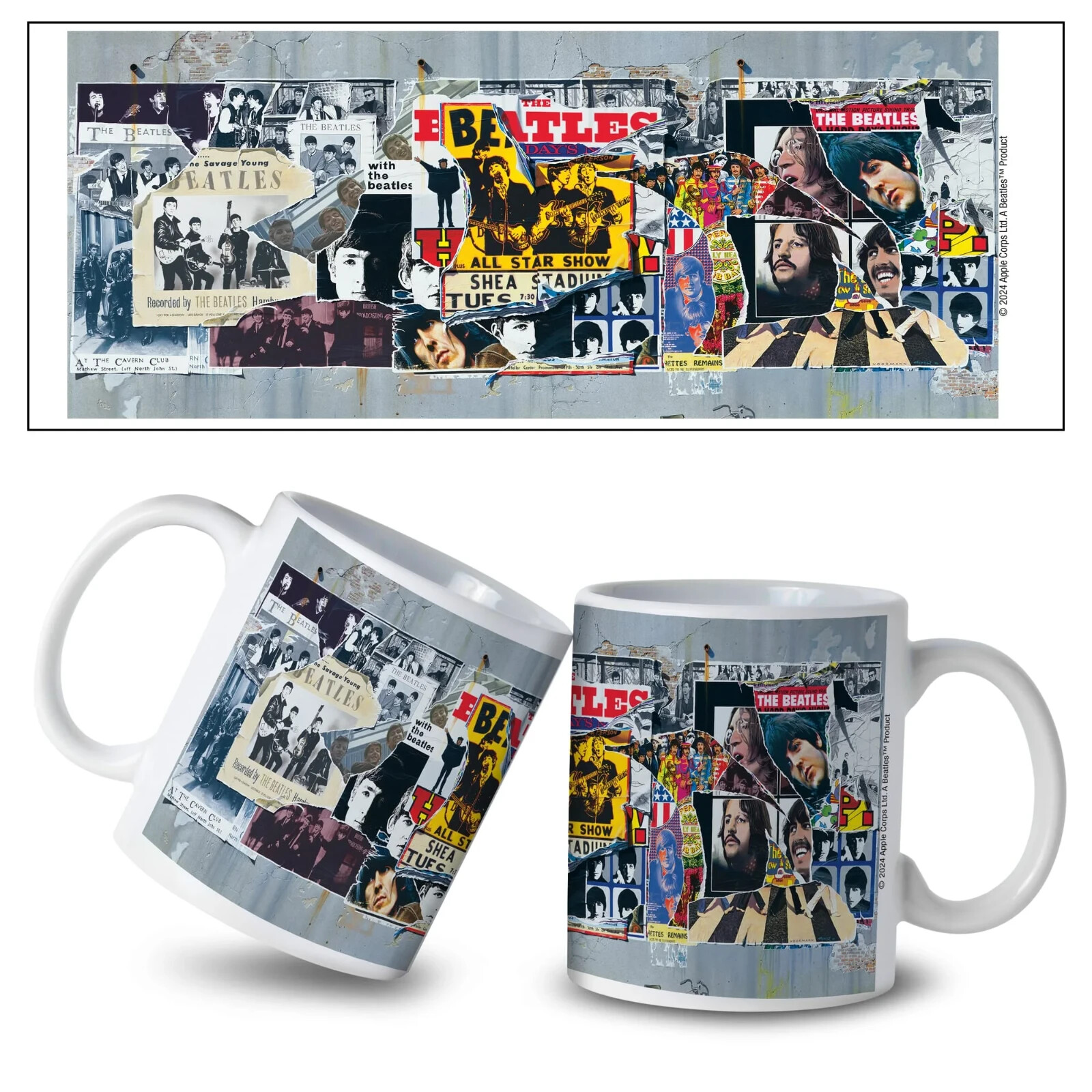 THE BEATLES ANTHOLOGY COLLAGE 11 OZ COFFEE MUG TEA CUP UK TEA CUP GIFT FUN ICON!